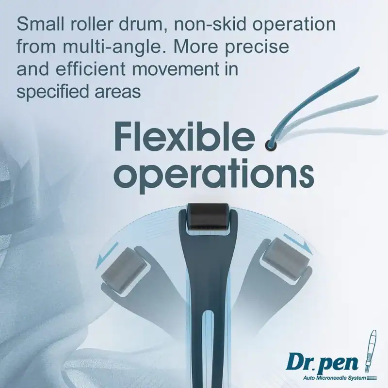 Derma Roller pour la Croissance de la Barbe et des Cheveux - DRS 128 Microneedling – Image 4