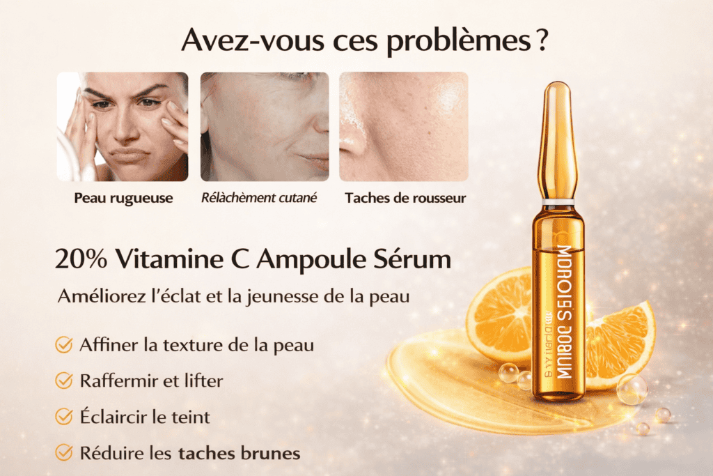 Sérum Vitamine C 20% Convient à tous les types de peau